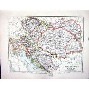   Map 1898 Hungary Austria Tyrol Italy Sardinia Sicily Corsica: Home