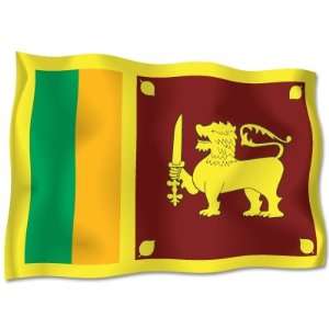  Sri Lanka Ceylon Flag car bumper sticker decal 6 x 4 