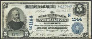 Bank Note Five Dollars National/Mass. 1905 F#598 VF/EF  