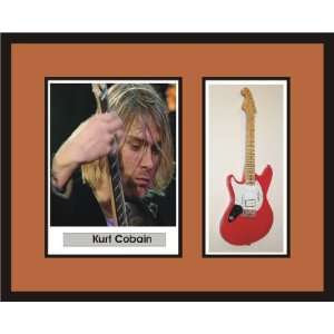  KURT COBAIN Guitar Shadowbox Frame Nirvana Jagstang 2 