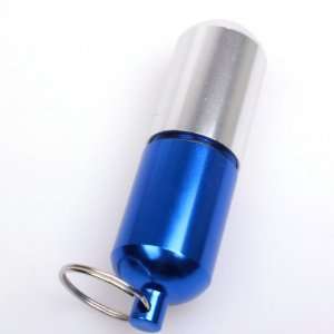  BestDealUSA Stylish Blue Aluminum Pill Box Case Bottle 