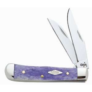 Case Wharncliffe Smooth Ultra Violet Bone Tiny Trapper 2 3/8 Closed 
