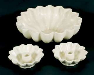 Red Wing White Centerpiece Flower & Candle Holders  