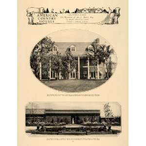  1924 Print American Country Houses Alcynka Farm Foster 