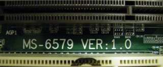 MSI MS 6579 HP 5187 1081 mATX Motherboard Tested AGP Intel Socket 478 