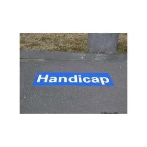  Handicap Pavement Marking Sign 17 x 54 