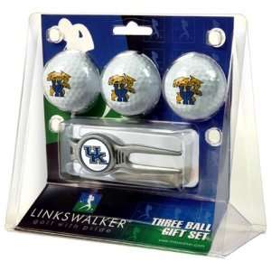  Kentucky Wildcats NCAA 3 Ball Gift Pack w/ Kool Tool 