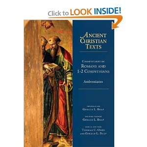   Corinthians (Ancient Christian Texts) [Hardcover] Ambrosiaster Books