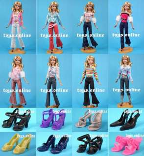 Wholesale 8 Fashion Sets 8 Shoes For Barbie Dress Party  
