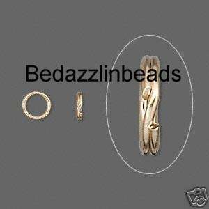   of 20 Gold Plated 5mm Round Little Tiny Key Ring Split Rings  