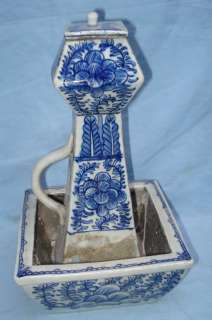 Rare Blue & White Porcelain Oil Lamp  