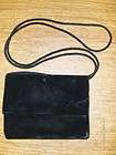 AUTH PRADA Black Velvet Evening Handbag Clutch Bag  