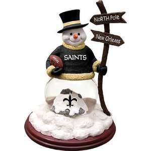  New Orleans Saints NFL Snowman Figurine: Sports 