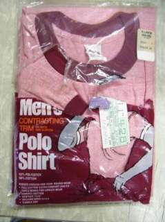 Vintage Montgomery Ward Polo/T shirt XL Red Deadstock  