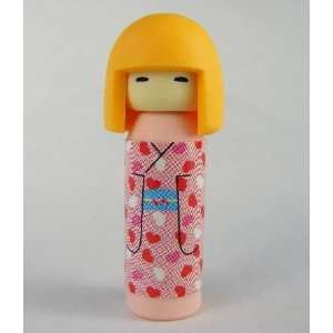   Kokeshi Japanese Doll Eraser. Pink Heart Dress. 2 Pack. Toys & Games