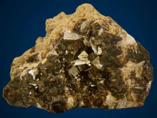 Iridescent BROWN FLUORITE Crystals White Rock Q OH  