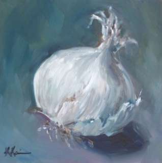 KRISTINE KAINER: White Onion   Oil Daily Painting a Day  