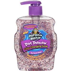 Inspector hector color changing liquid soap for kids, grape flavor   7 
