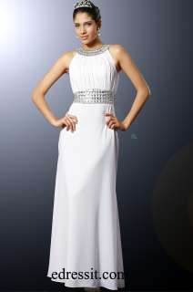 eDressit Charming Evening White Dress Prom Gown US 4 18  