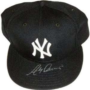   York Yankees Autographed Baseball Hat:  Sports & Outdoors