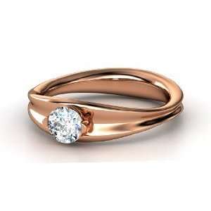  Alana Ring, Round Diamond 14K Rose Gold Ring Jewelry