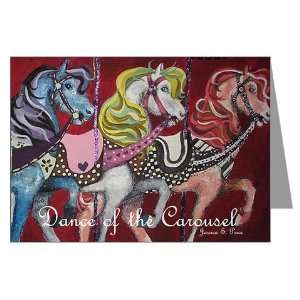 Dance of the Carousel Greeting Cards Pk of 10 Cute Greeting Cards Pk 