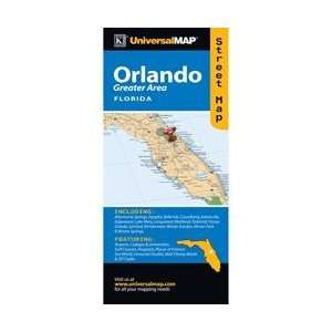  Orlando Greater Area Florida Street Map: Universal Maps 