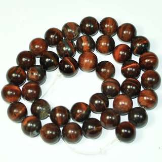 14mm Red Tiger eye(Faceted)Round Gemstone Beads 15.5  