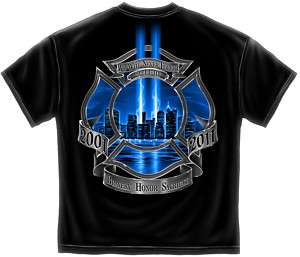 11 Firefighter T shirt Fireman 9/11 Shirt FF2070  
