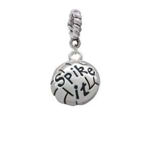  Volleyball   Spike It Charm Dangle Pendant Arts, Crafts 