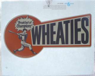 Vintage WHEATIES T SHIRT IRON ON Breakfast of Champions  