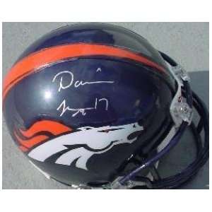  Darius Watts autographed Football Mini Helmet (Denver 