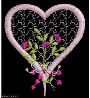 10+ EMBROIDERY DESIGNS HEARTS VALENTINE JANOME BROTHER SINGER PFAFF 