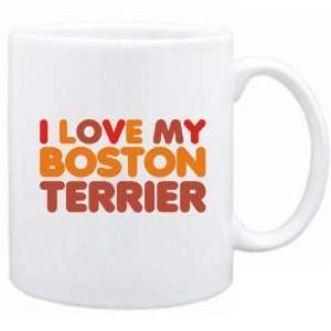  New  I Love My Boston Terrier  Mug Dog