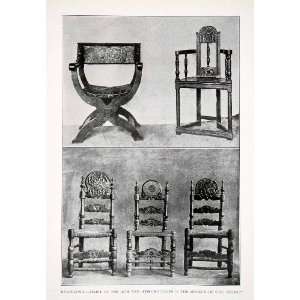 1925 Print Chair Renaissance Museum Cau Ferrat Barcelona Spain History 