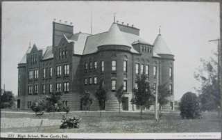 1910 Postcard: High School   New Castle, Indiana Ind IN  