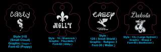 DOUBLE SIDED ** Custom engraved Dog Tag Cat Pet ID Tags  