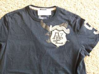 NEW AE AMERICAN EAGLE NAVY ATHLETIC FIT SS SHIRT MENS L  