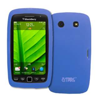 for BlackBerry Torch 9850 Case Cover Skin Blue+Screen Protect+Retract 