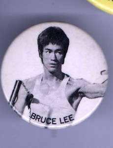 old BRUCE LEE pin pinback button  