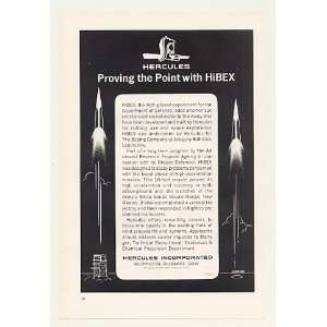  1966 Hercules HiBEX Solid Rocket Motor Print Ad (43552 