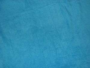Turquoise Blue Solid Color Anti Pill Fleece Fabric 2 Yards  