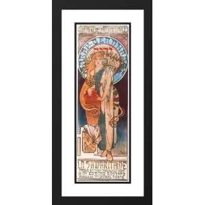  Mucha, Alphonse Maria 14x24 Framed and Double Matted La 