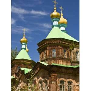 Russian Orthodox Church in Karakol, Kyrgyzstan, Central Asia 