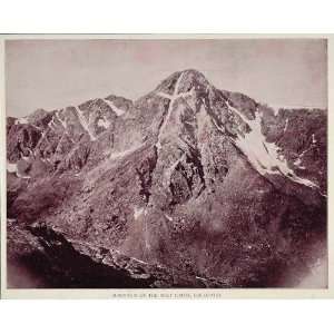  1893 Print Mount Holy Cross Mountain Sawatch Colorado 