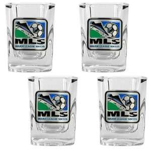 Major League Soccer Logo MLS 4pc Square Shot Glass Set   Primary Team 