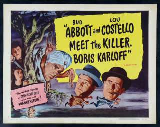 ABBOTT & COSTELLO MEET THE KILLER * MOVIE POSTER 1956R  