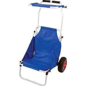  Blue Folding Beach Fishing Chair & Cart