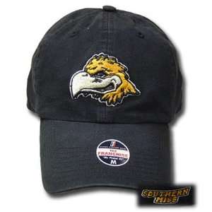  FITTED WASH CAP HAT SOUTHERN MISS GOLD EAGLES BLK X LG 