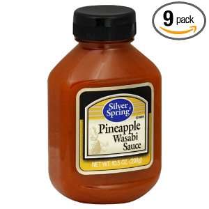 Silver Springs Pineapple Wasabi Sauce Squeeze, 10.5 Ounce (Pack of 9 
